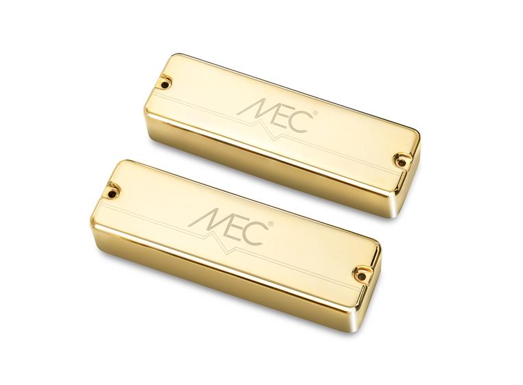 MEC Active Soapbar Bass Pickup Set Metal Cover, 5-String - Gold